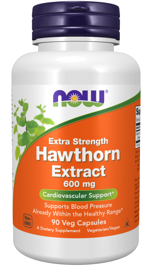 Hawthorn Berry Supplement | 600 mg Veg Capsules | NOW