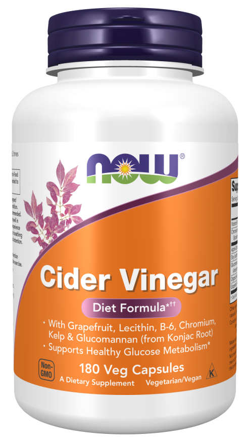 Cider Vinegar - 180 Veg Capsules Bottle Front