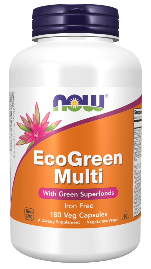 EcoGreen Multi Vitamin - 180 Veg Capsules Bottle Front