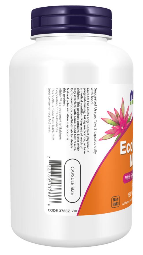 EcoGreen Multi Vitamin - 180 Veg Capsules Bottle Center