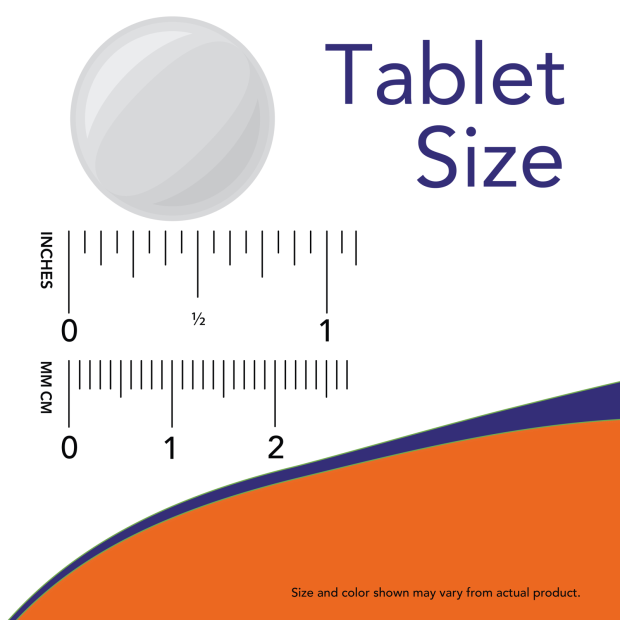 Acid Relief with Enzymes - 60 Chewables Size chart .75 inch