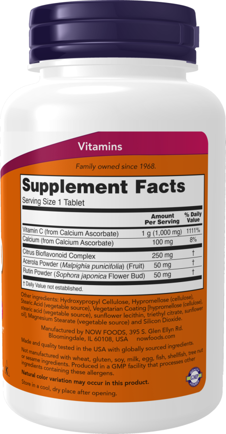 Vitamin C-1000 Complex - 90 Tablets Bottle Right