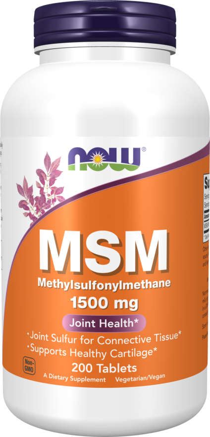 MSM 1500 mg - 200 Tablets Bottle Front