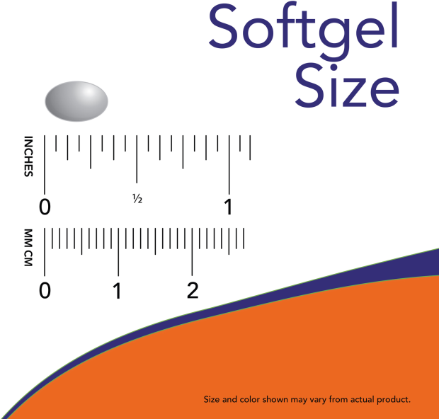 Vitamin A & D 10,000/400 IU - 100 Softgels Size Chart 