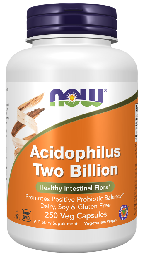 Acidophilus Two Billion - 250 Veg Capsules Bottle Front 