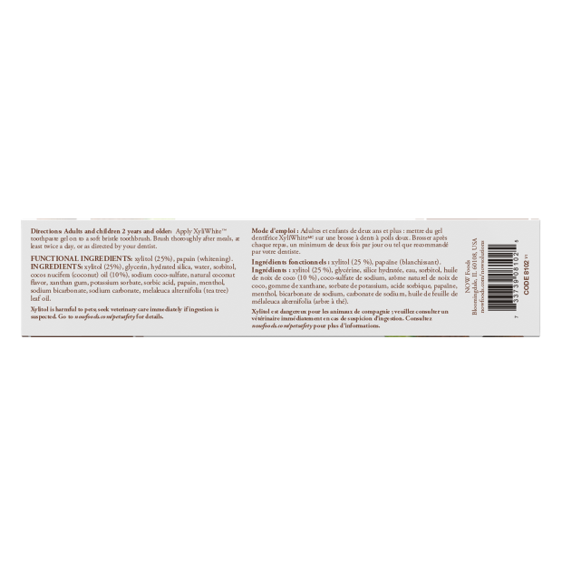 XyliWhite™ Coconut Oil Toothpaste Gel - 6.4 oz Bottom