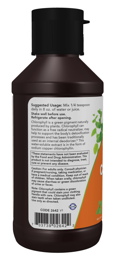 Chlorophyll Liquid, Extra Strength Mint - 4 fl. oz. Bottle Left