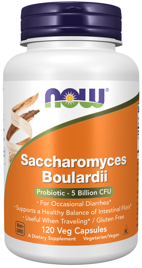 Saccharomyces Boulardii - 120 Veg Capsules Bottle Front
