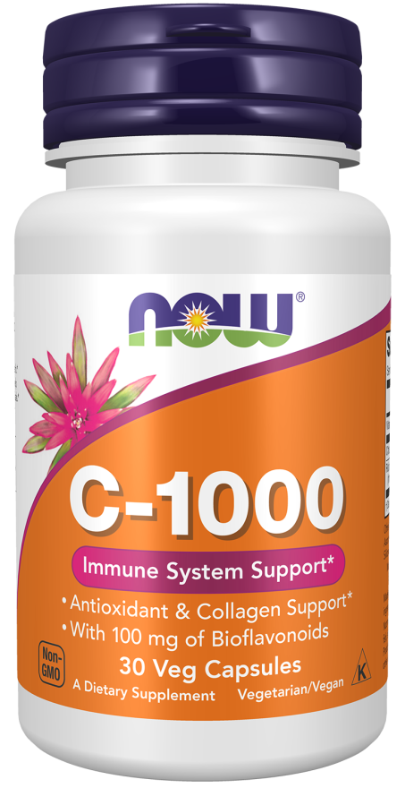 Vitamin C-1000 - 30 Veg Capsules Bottle Front