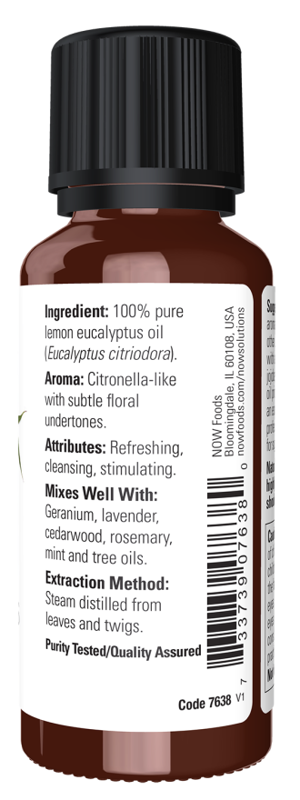 Lemon Eucalyptus Oil - 1 fl. oz. Bottle Right