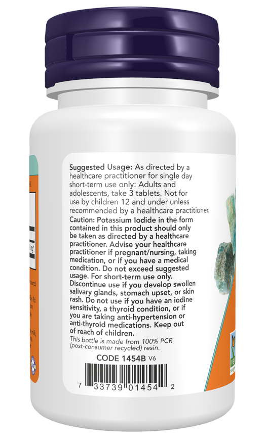 Potassium Iodide - 60 Tablets Bottle Left