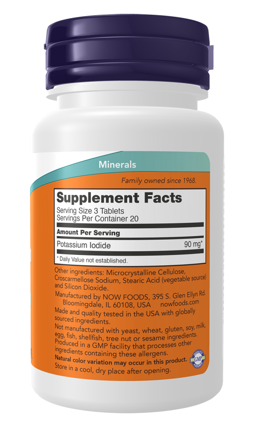 Potassium Iodide - 60 Tablets Bottle Right