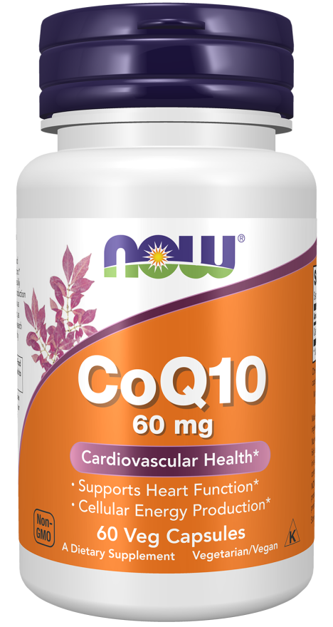 CoQ10 60 mg - 60 Veg Capsules Bottle Front