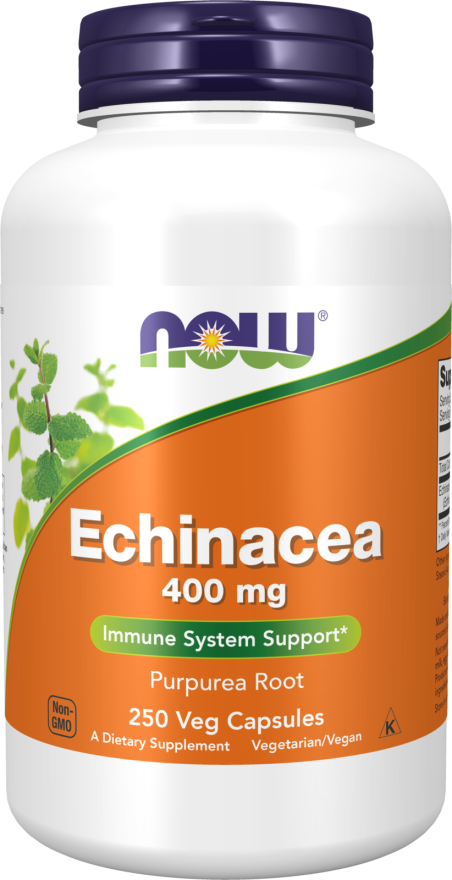 Echinacea 400 mg - 250 Veg Capsules Bottle Front