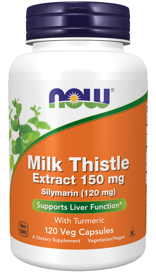 Silymarin Milk Thistle Extract 150 mg - 120 Veg Capsules Bottle Front