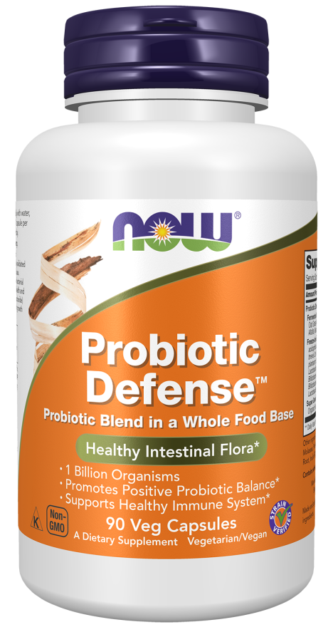 Probiotic Defense™ - 90 Veg Capsules Bottle Front