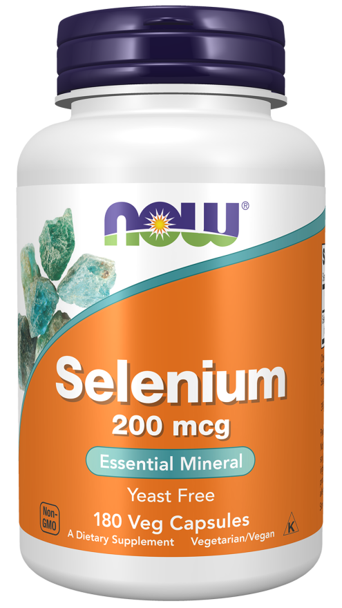  Selenium 200 mcg - 180 Veg Capsules Bottle Front