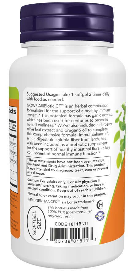 AlliBiotic CF™ - 60 Softgels Bottle Left