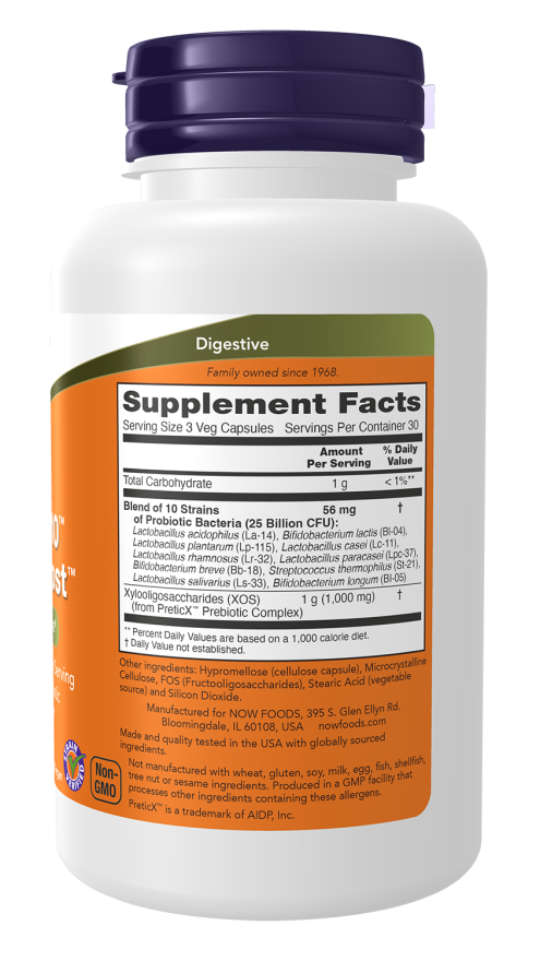 Probiotic-10™ & Bifido Boost™ - 90 Veg Capsules Bottle Right