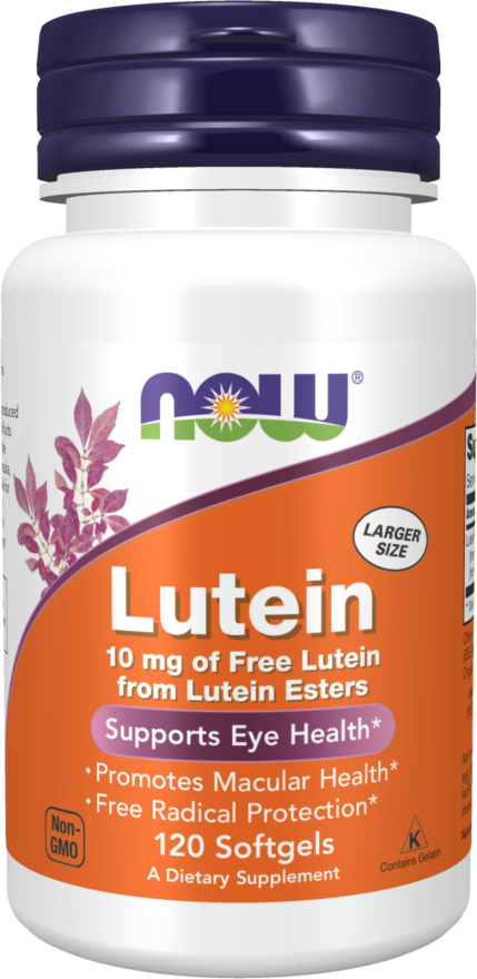 Lutein 10 mg - 120 Softgels Bottle Front