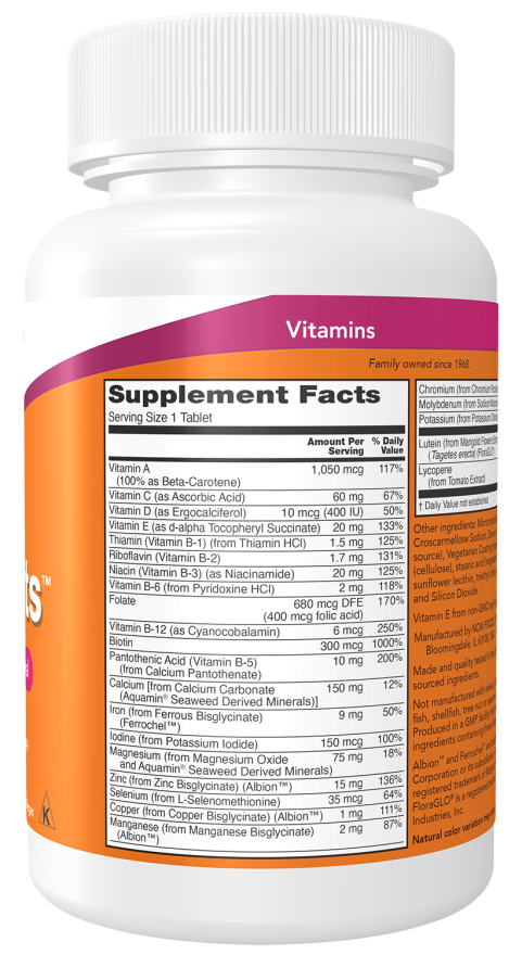 Daily Vits™ - 100 Tablets Bottle Right
