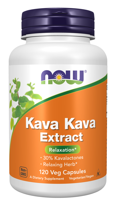 Kava Kava Extract 250 mg - 120 Veg Capsules Bottle front