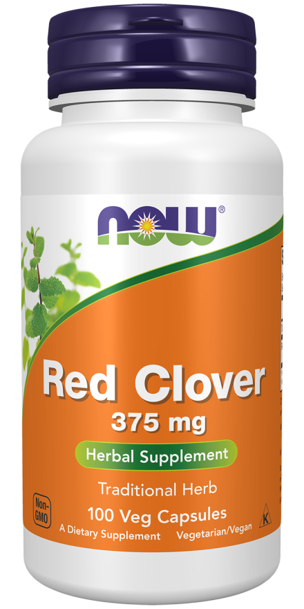Red Clover 375 mg - 100 Veg Capsules Bottle Front