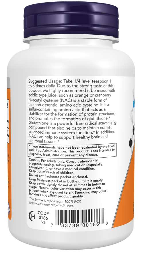 NAC Pure Powder Bottle Left