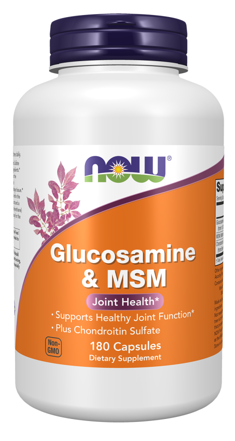 Glucosamine & MSM - 180 Veg Capsules Bottle