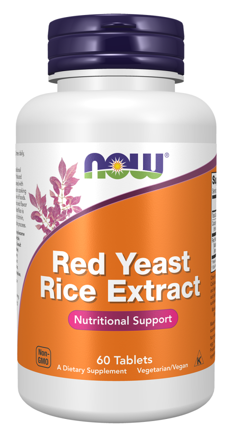 Red Yeast Rice 1200 mg - 60 Tablets Bottle Front