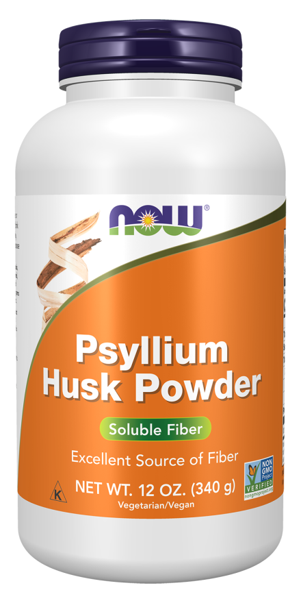 Psyllium Husk Powder Vegetarian - 12 oz. Bottle Front