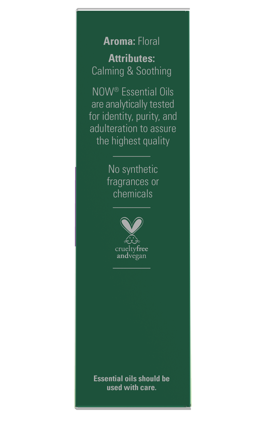 Lavender Essential Oil Blend, Organic Roll-On - 10 mL Box Right