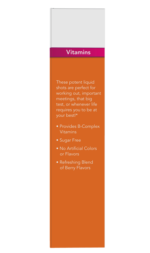 B-12 10,000 mcg - 12: 15 mL (0.5 fl. oz.) Shots Box Right