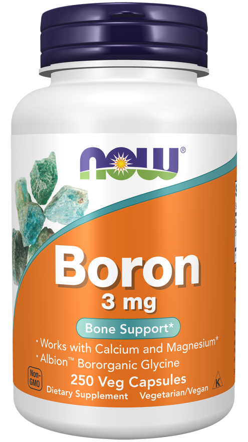 Boron 3 mg - 250 Veg Capsules Bottle Front
