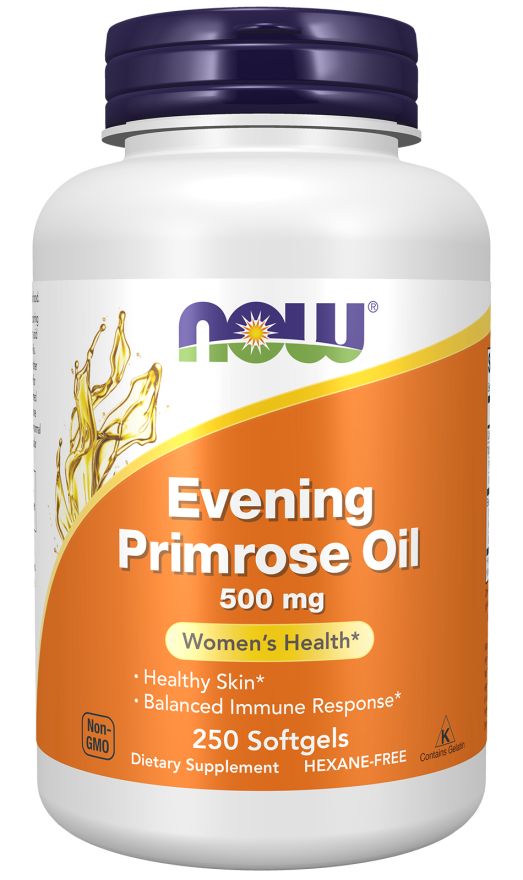 Evening Primrose Oil 500 mg - 250 Softgels Bottle Front