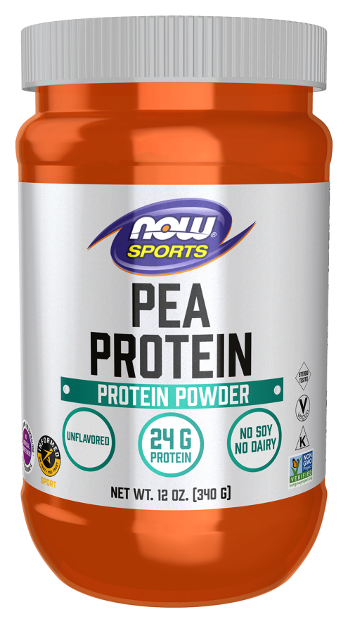 Pea Protein, Pure Unflavored Powder - 12 oz. Bottle Front