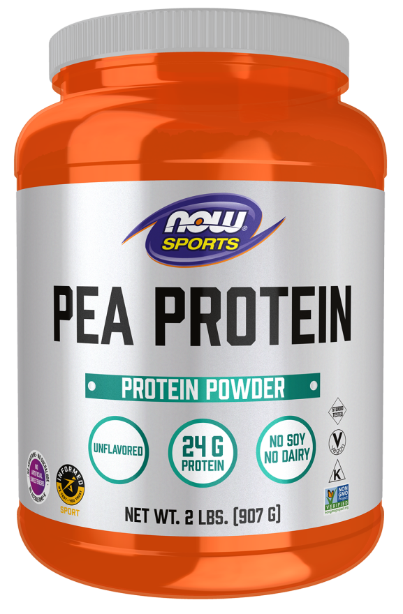 Pea Protein, Pure Unflavored Powder - 2 lbs. bottle front