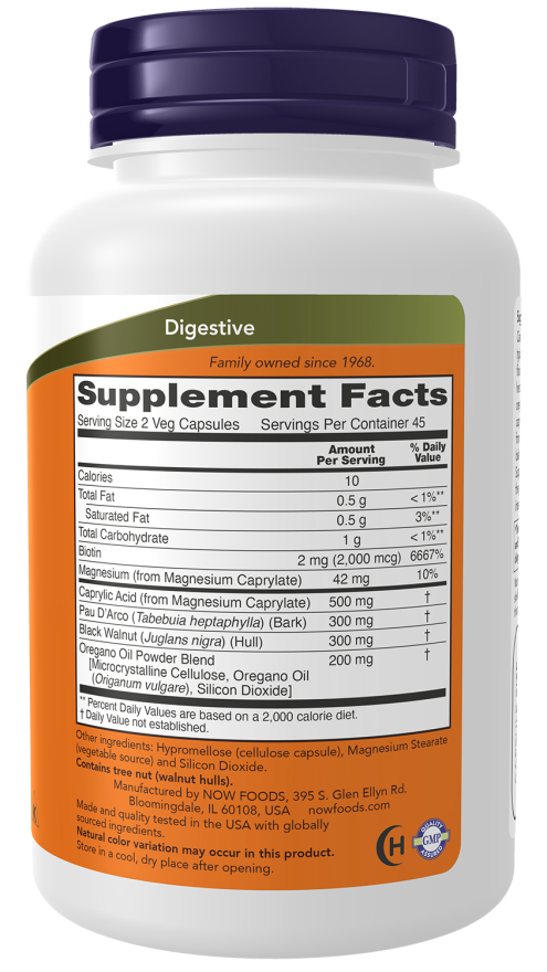 Candida Support - 90 Veg Capsules Bottle Right