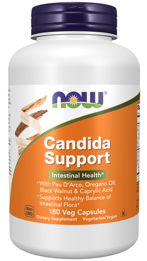 Candida Support - 180 Veg Capsules Bottle Front