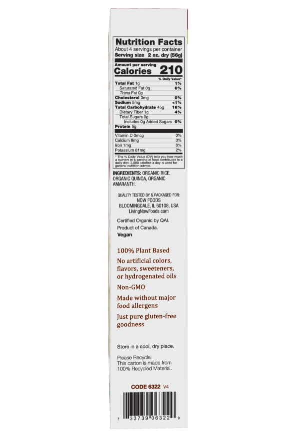 Quinoa Penne, Organic - 8 oz. Box Right