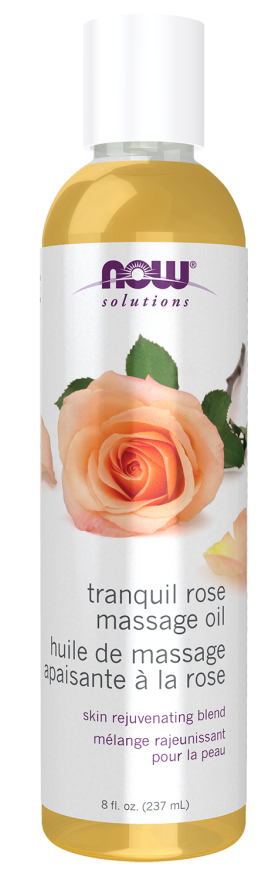 Tranquil Rose Massage Oil - 8 fl. oz. Bottle Front