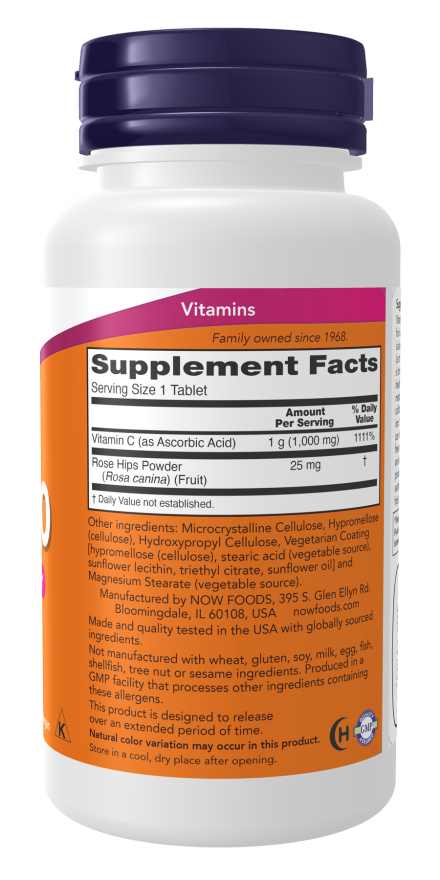 Vitamin C-1000 Sustained Release - 60 Tablets Bottle Right