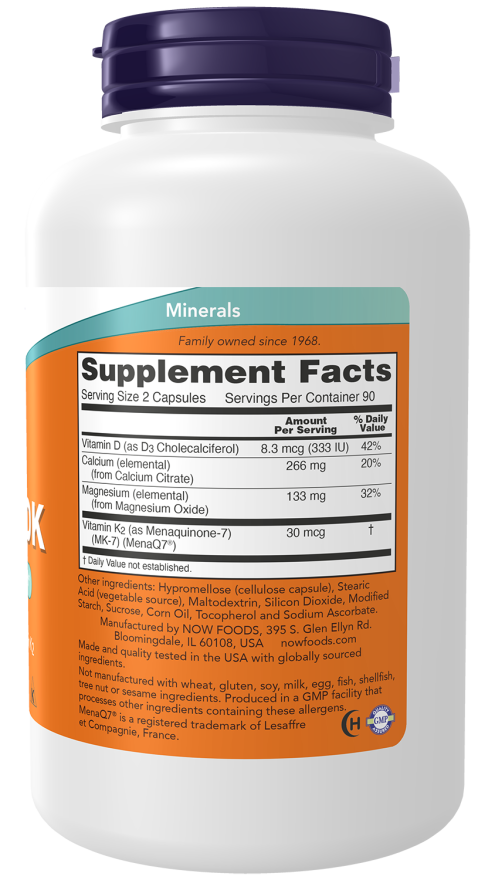 Cal-Mag DK - 180 Capsules Bottle Right