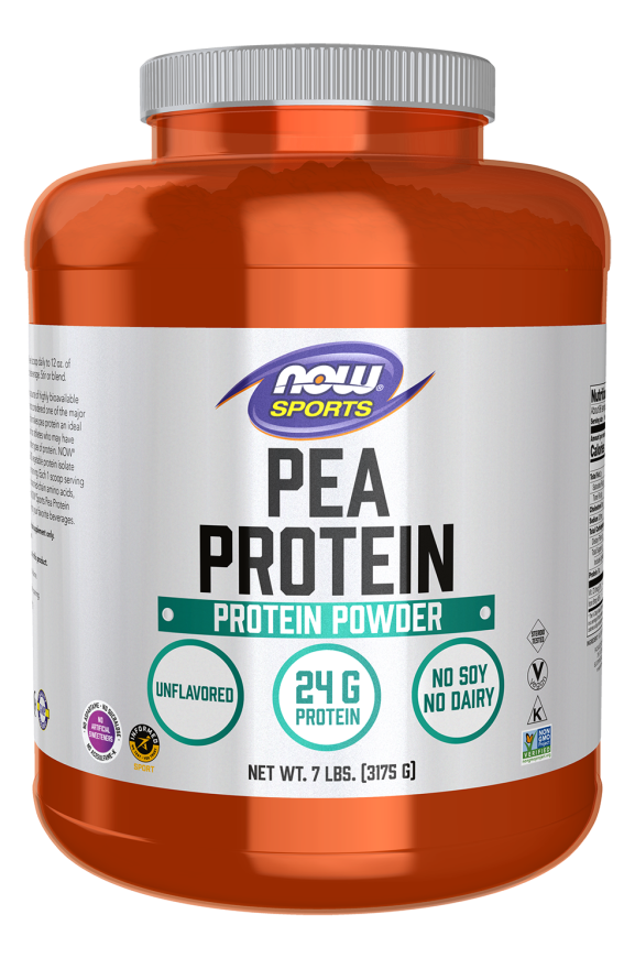 Pea Protein, Pure Unflavored Powder - 7 lbs. Bottle Front