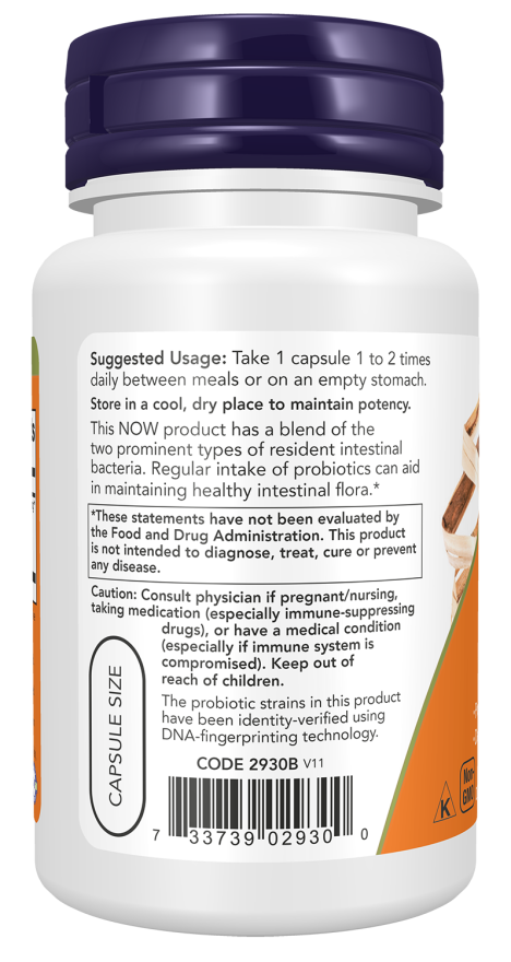 8 Billion Acidophilus & Bifidus - 60 Veg Capsules Bottle Left