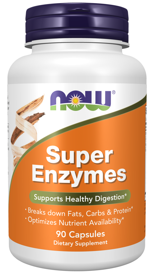 Super Enzymes - 90 Capsules Bottle Front