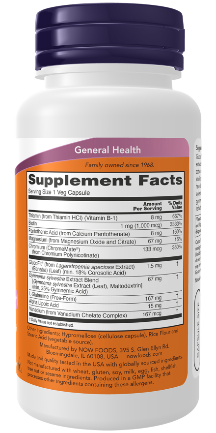 Glucose Metabolic Support - 90 Veg Capsules Bottle Right