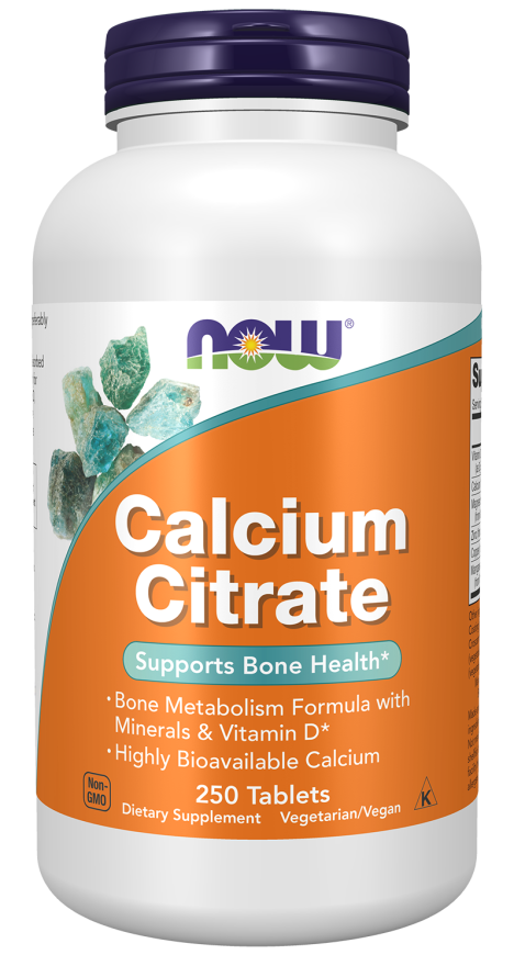 Calcium Citrate - 250 Tablets Bottle Front