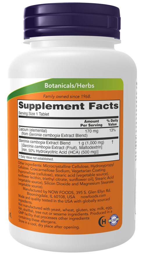 Garcinia 1,000 mg - 120 Tablets Bottle Right