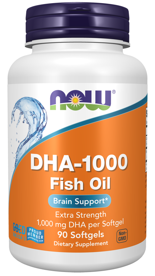 DHA-1000 Brain Support, Extra Strength - 90 Softgels Bottle Front